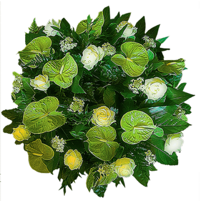 Aranjament floral Memoris - Crizantema - Trandafiri