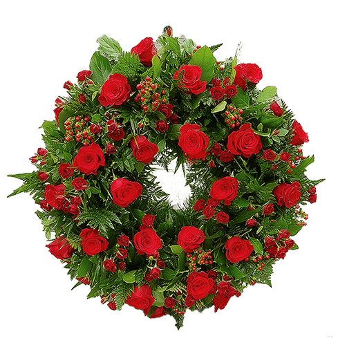 Aranjament floral Memoris - Trandafiri - Trandafiri Tros - Hypericum