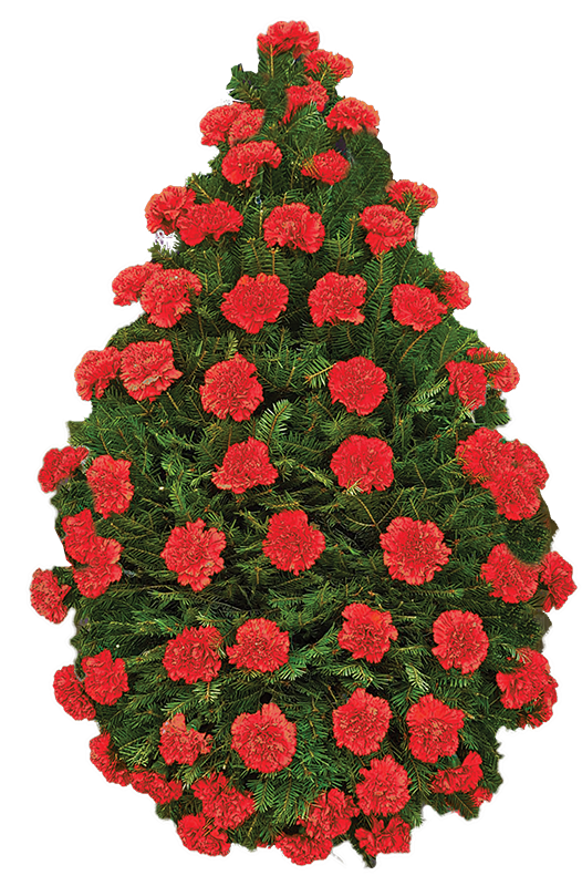 Coroana Funerara Memoris - Garoafe rosii